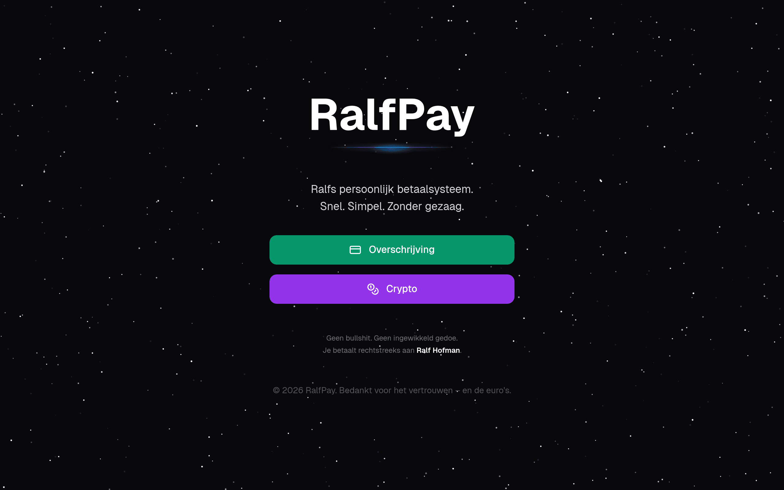 RalfPay – Betaal met een glimlach