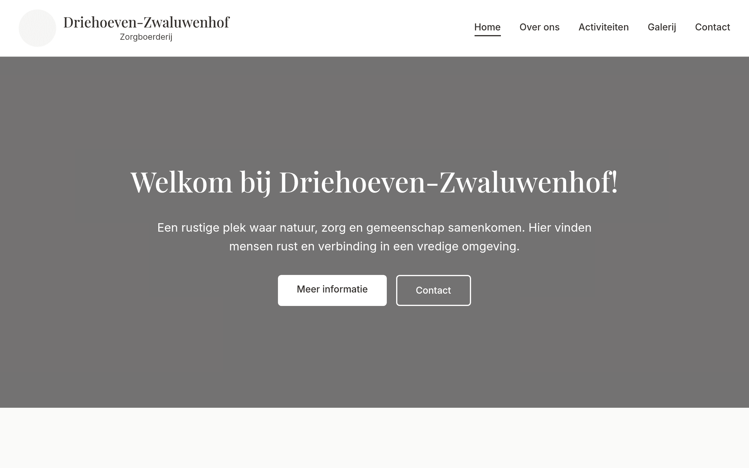 Driehoeven Zwaluwenhof - Zorgboerderij